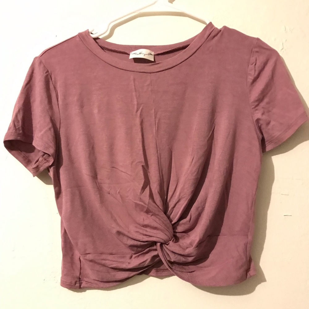 Crop knot top 😍